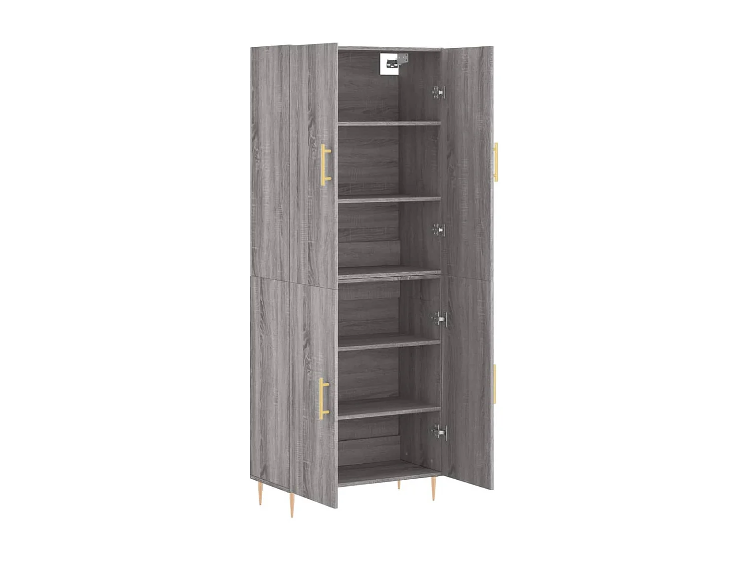 Buffet haut Sonoma gris 69,5x34x180 Bois d'ingénierie