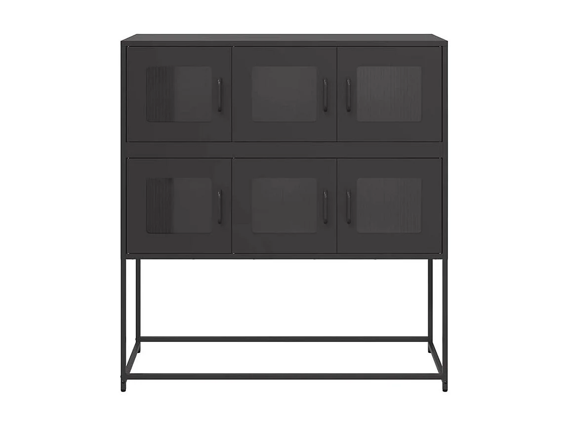 Buffet noir 100,5x39x107 acier laminé à froid