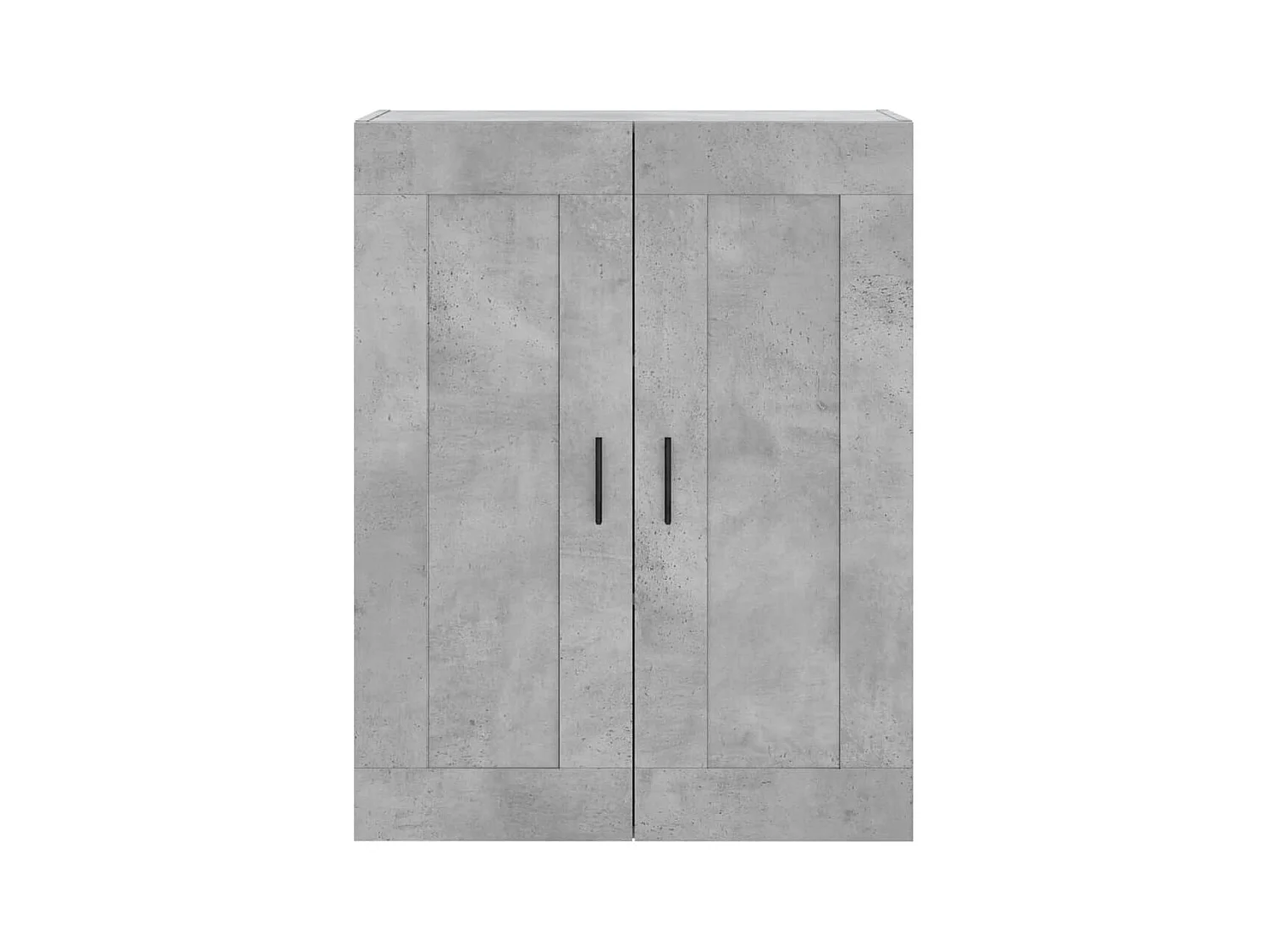 Buffet haut Gris béton 69,5x34x180 Bois d'ingénierie