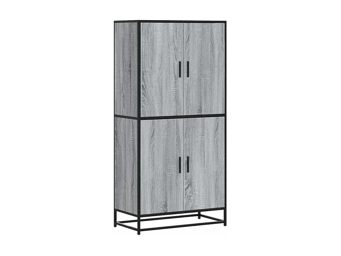 Buffet haut sonoma gris 68x35x139 bois d'ingénierie