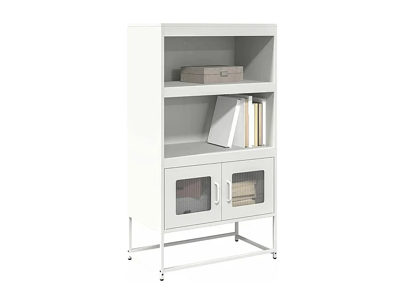 Buffet haut blanc 68x39x123 acier