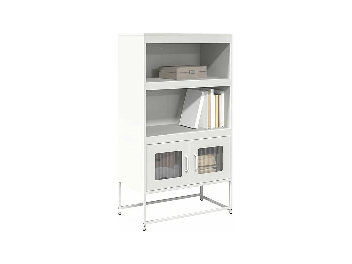 Buffet haut blanc 68x39x123 acier