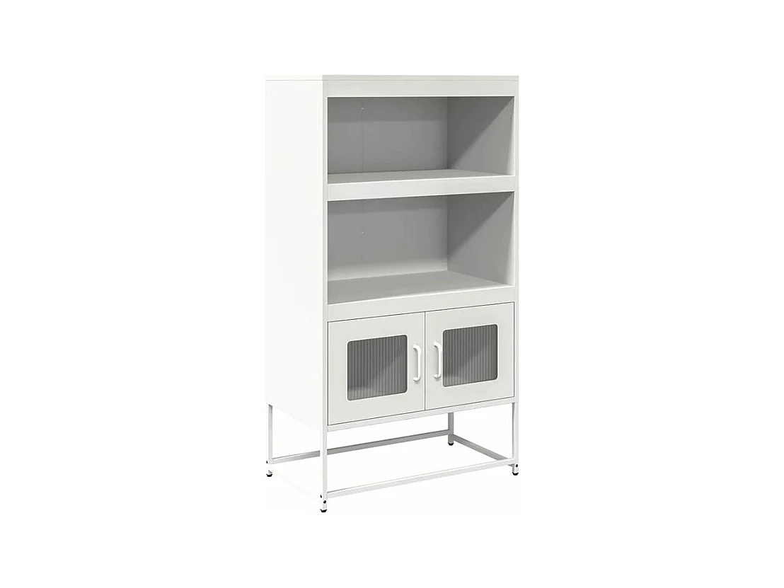Buffet haut blanc 68x39x123 acier