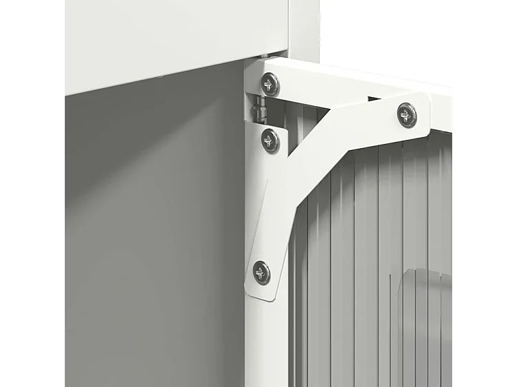 Buffet haut blanc 68x39x123 acier