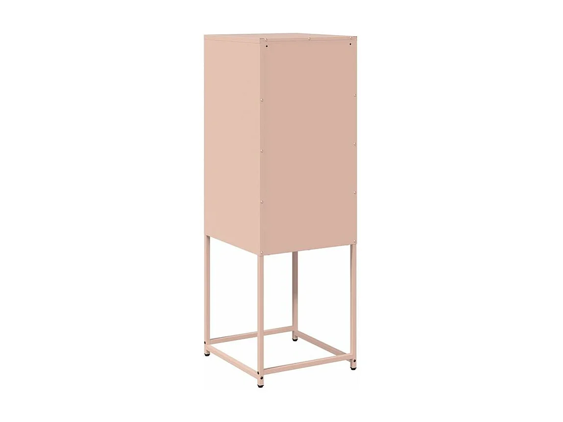 Buffet rose 36x39x107 acier laminé à froid