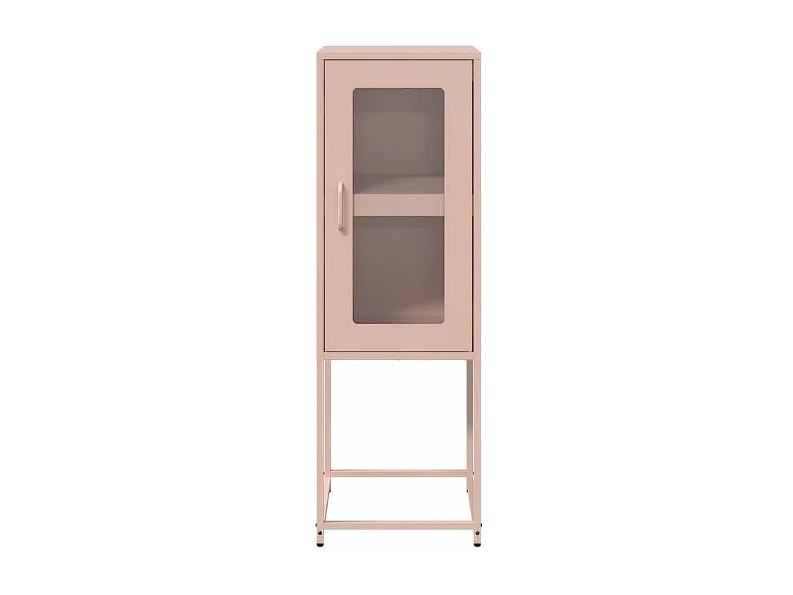 Buffet rose 36x39x107 acier laminé à froid