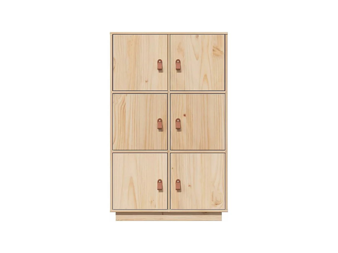 Buffet haut 67x40x108,5 Bois massif de pin