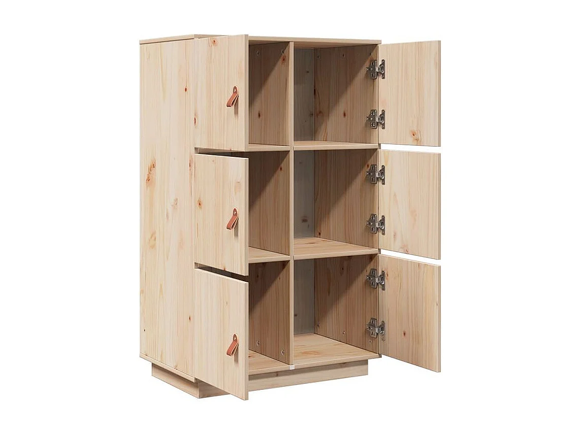 Buffet haut 67x40x108,5 Bois massif de pin