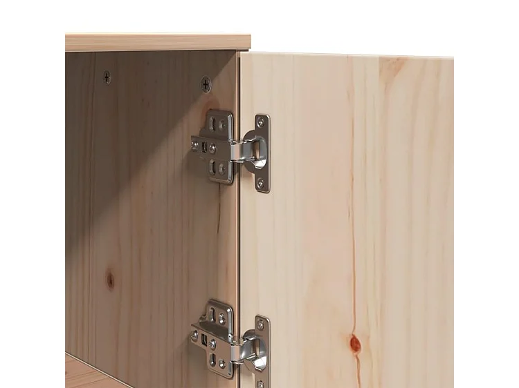Buffet haut 67x40x108,5 Bois massif de pin