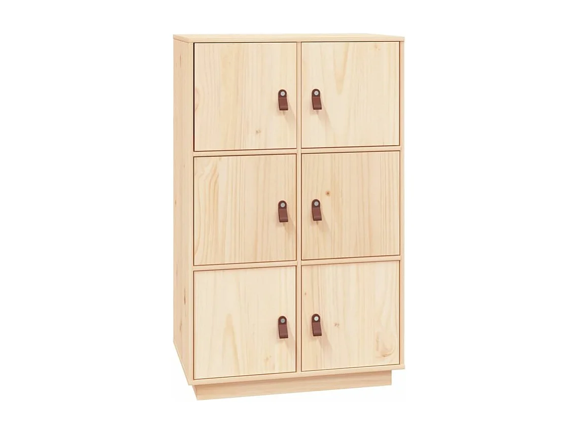 Buffet haut 67x40x108,5 Bois massif de pin