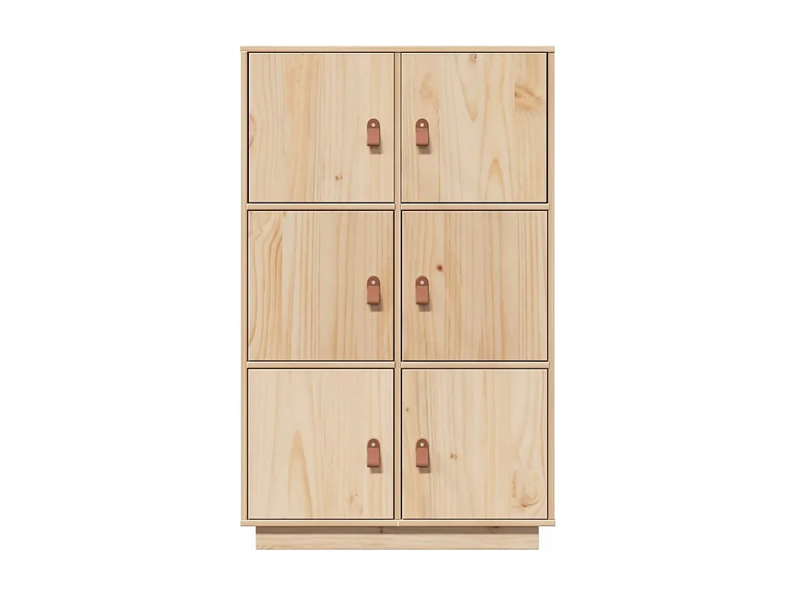 Buffet haut 67x40x108,5 Bois massif de pin