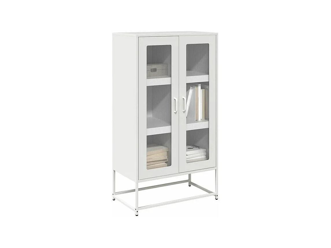 Buffet haut blanc 68x39x123 acier