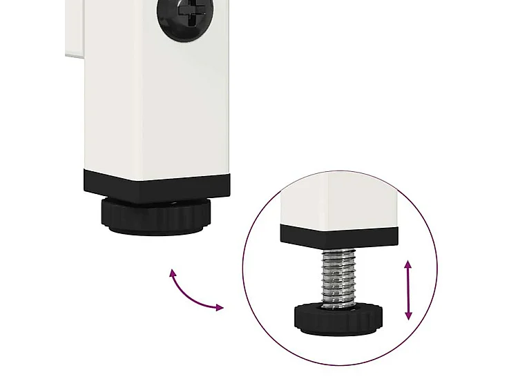 Buffet haut blanc 68x39x123 acier