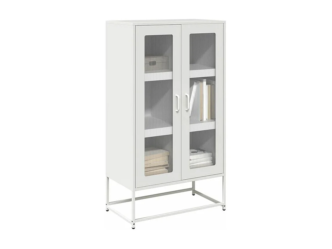 Buffet haut blanc 68x39x123 acier