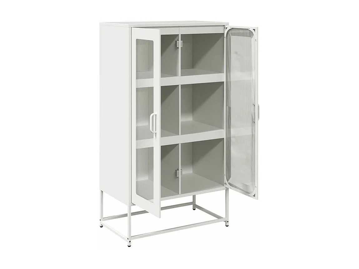 Buffet haut blanc 68x39x123 acier