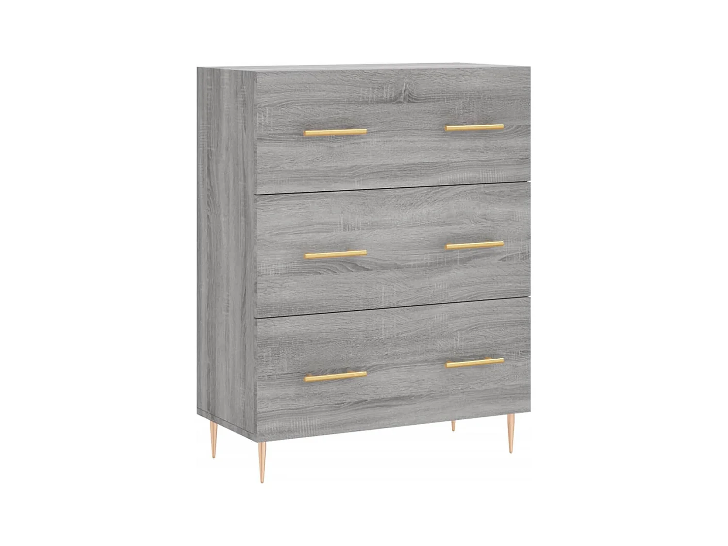 Buffet haut Sonoma gris 69,5x34x180 Bois d'ingénierie