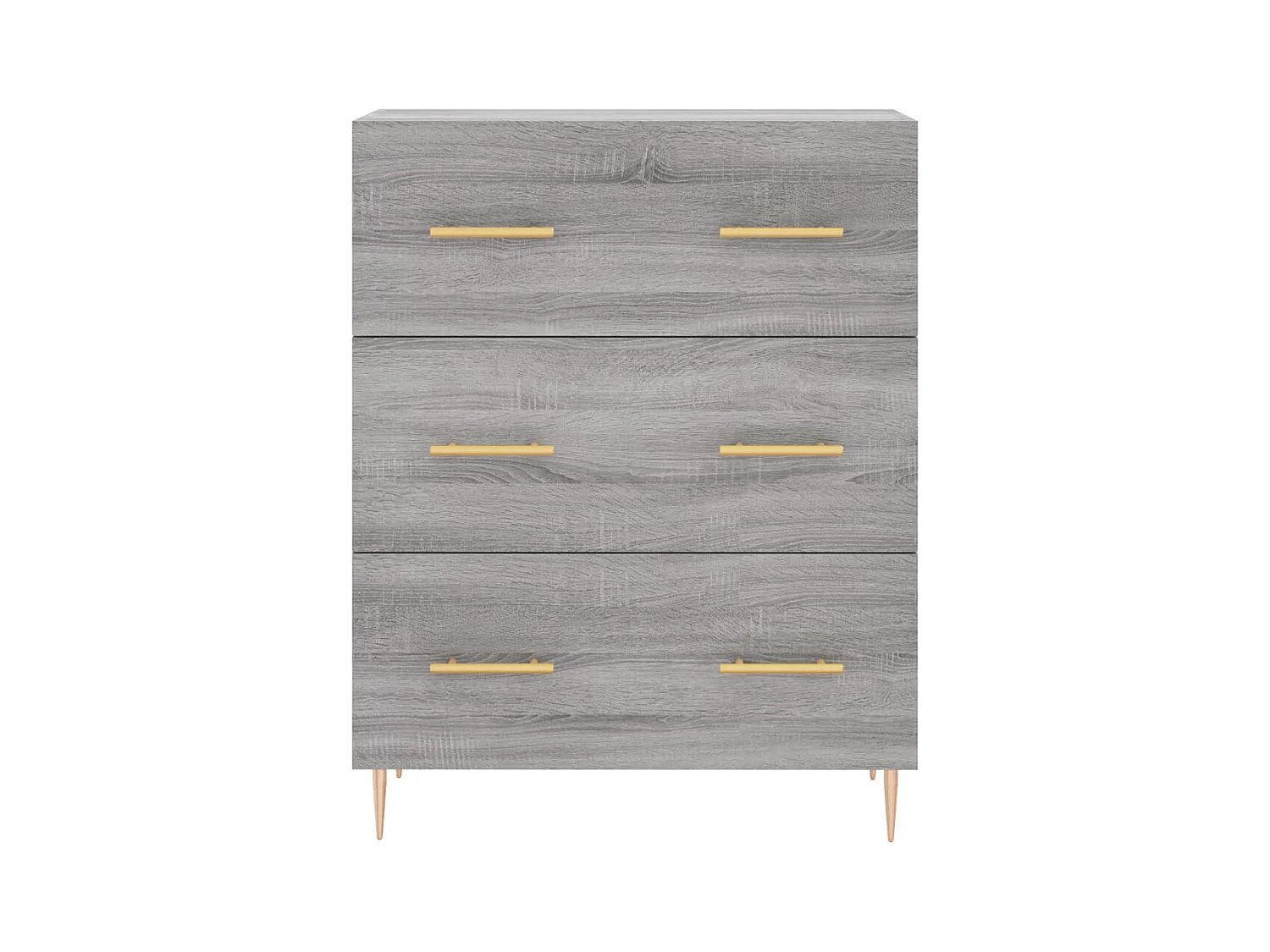 Buffet haut Sonoma gris 69,5x34x180 Bois d'ingénierie