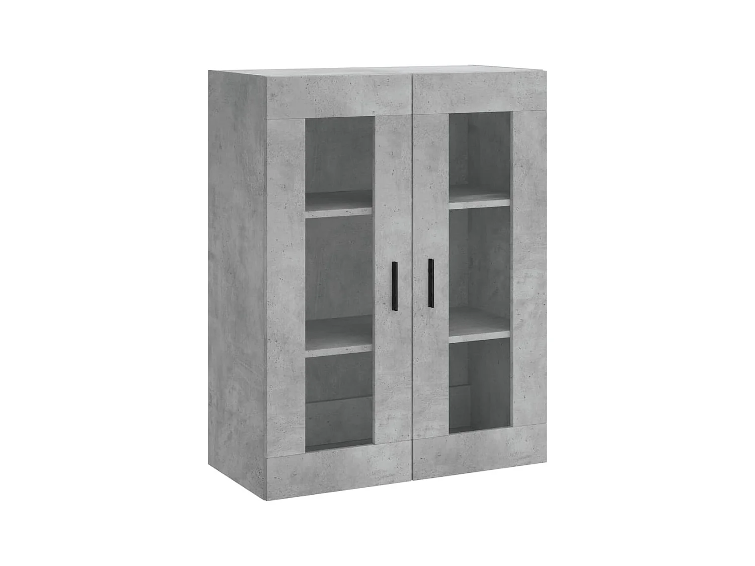 Buffet haut Gris béton 69,5x34x180 Bois d'ingénierie