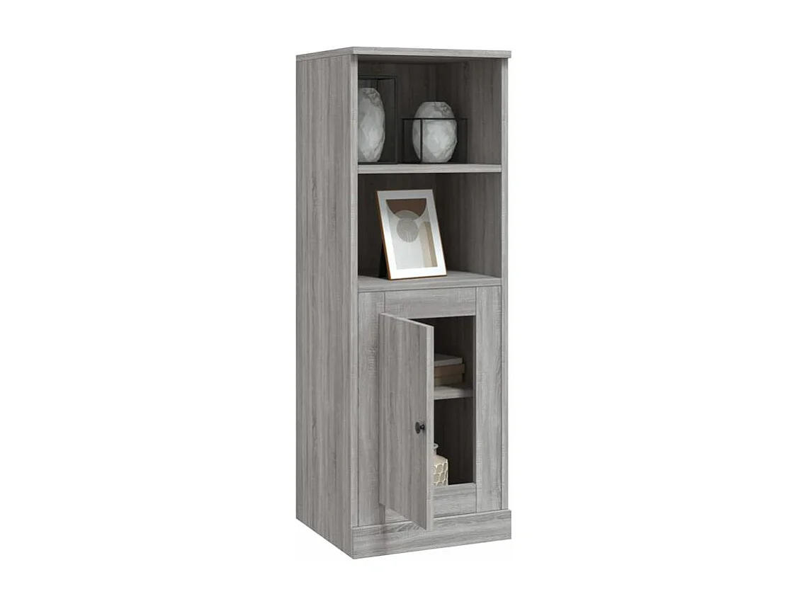 Buffet haut sonoma gris 36x35,5x103,5 bois d'ingénierie