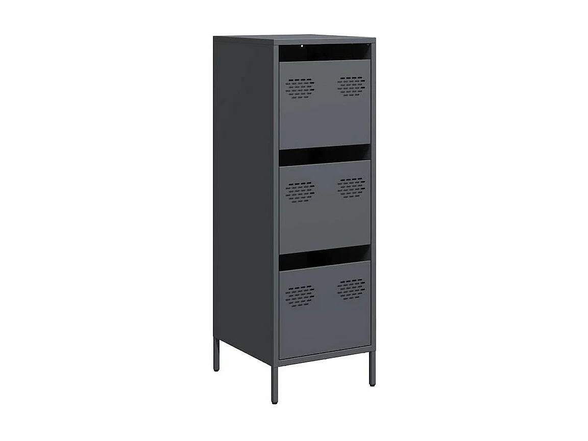 Buffet haut anthracite 39x35x103,5 acier