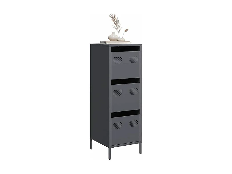 Buffet haut anthracite 39x35x103,5 acier