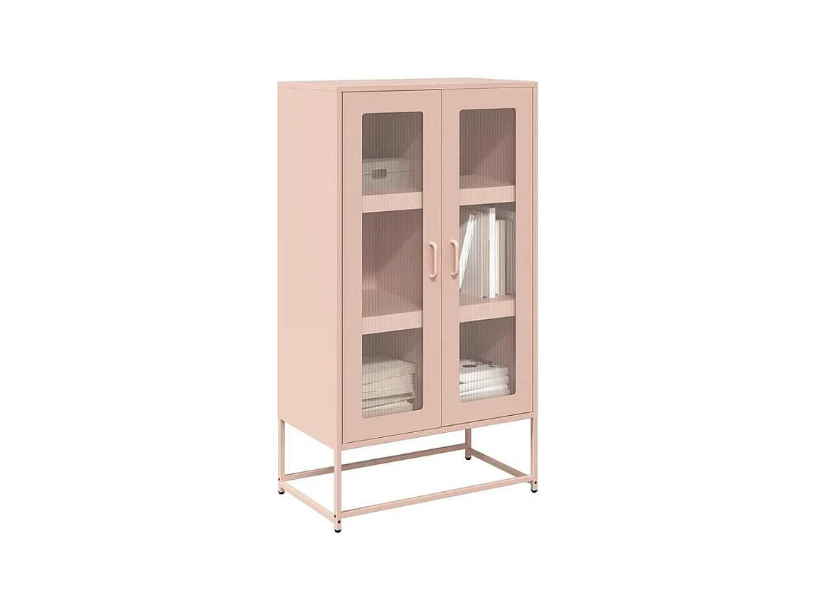 Buffet haut rose 68x39x123 acier