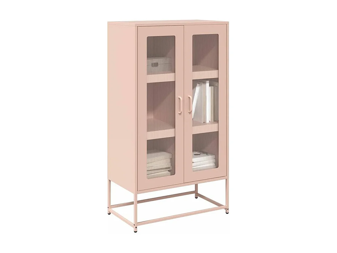 Buffet haut rose 68x39x123 acier