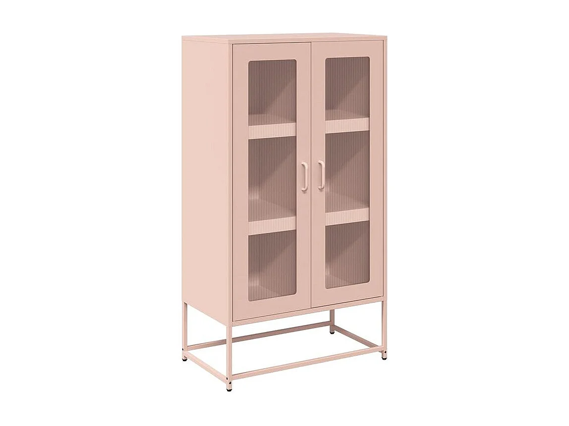 Buffet haut rose 68x39x123 acier
