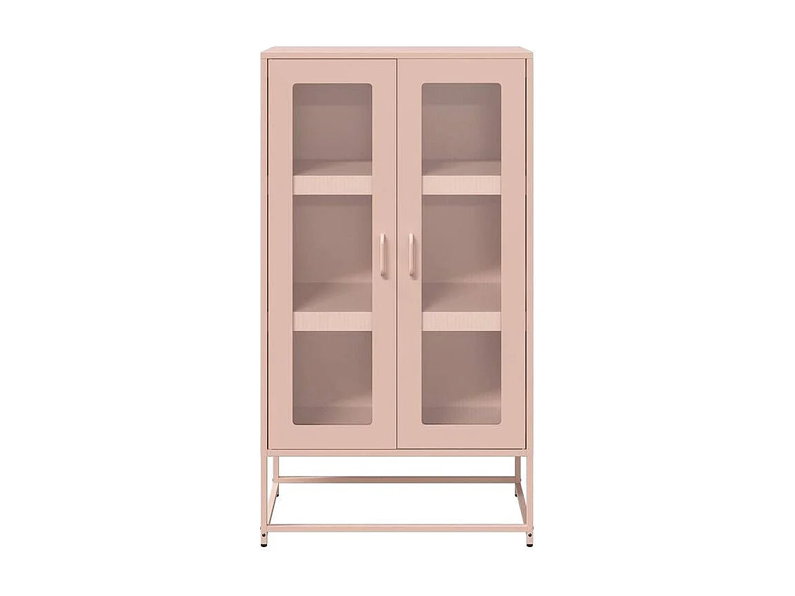 Buffet haut rose 68x39x123 acier