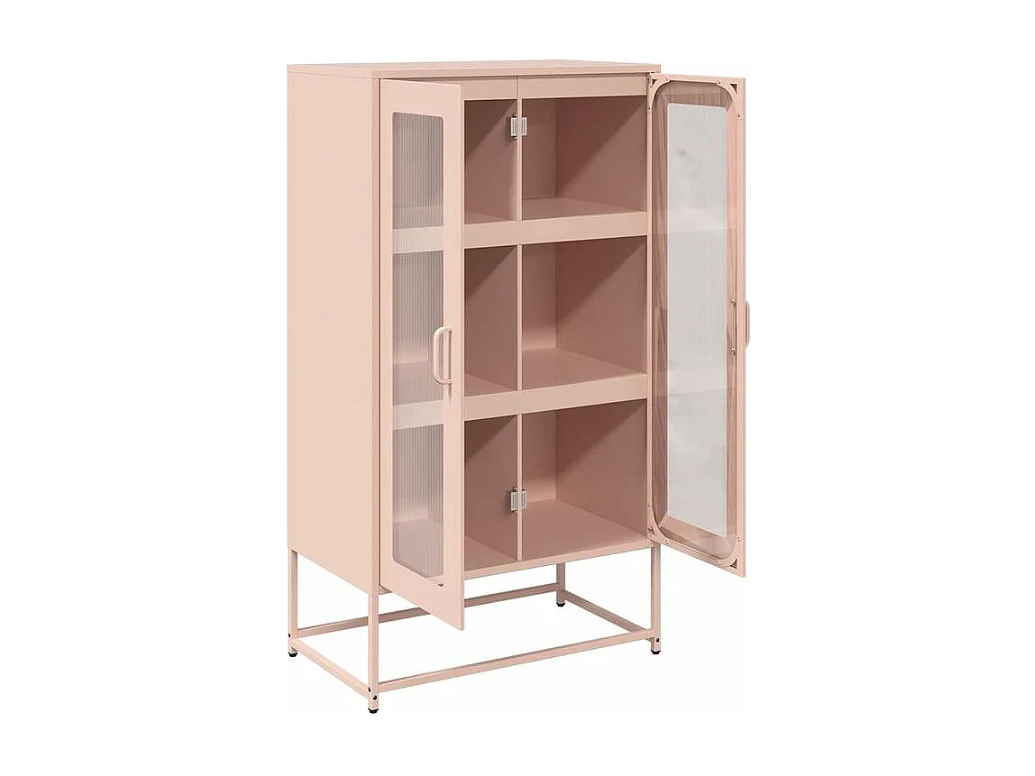 Buffet haut rose 68x39x123 acier