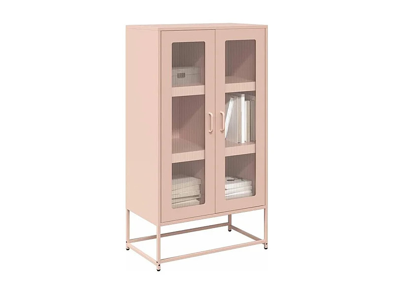 Buffet haut rose 68x39x123 acier