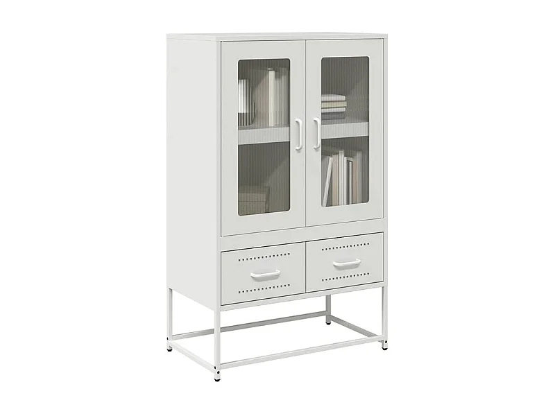 Buffet haut blanc 68x39x111,5 acier