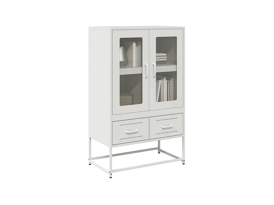 Buffet haut blanc 68x39x111,5 acier
