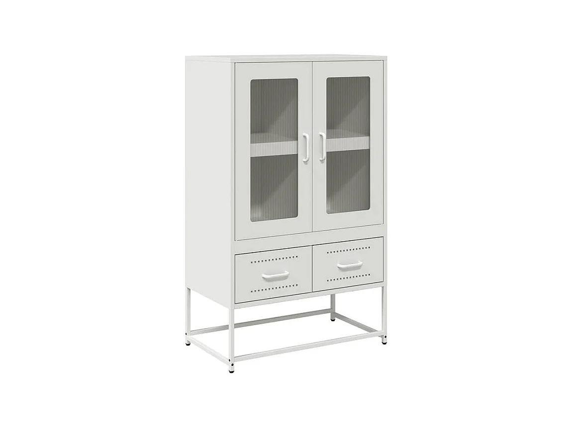 Buffet haut blanc 68x39x111,5 acier