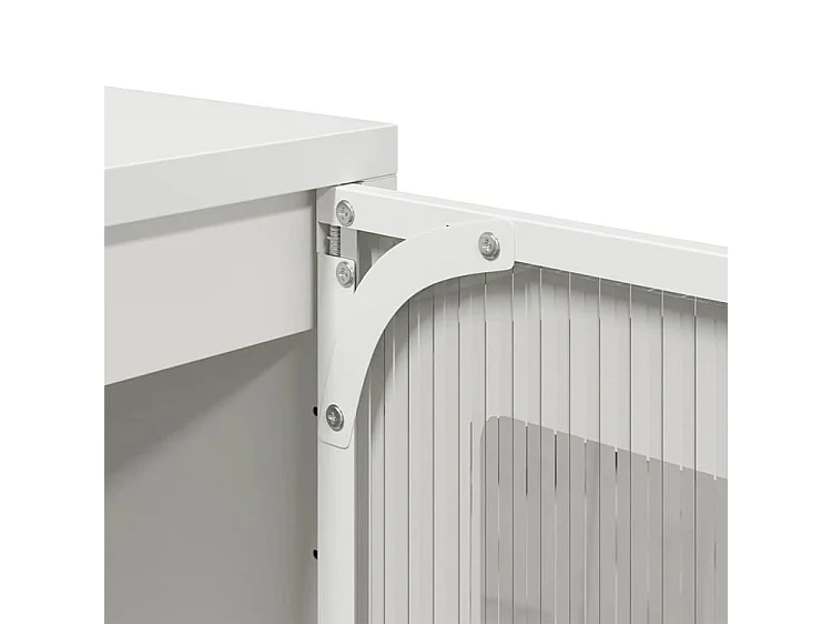 Buffet haut blanc 68x39x111,5 acier