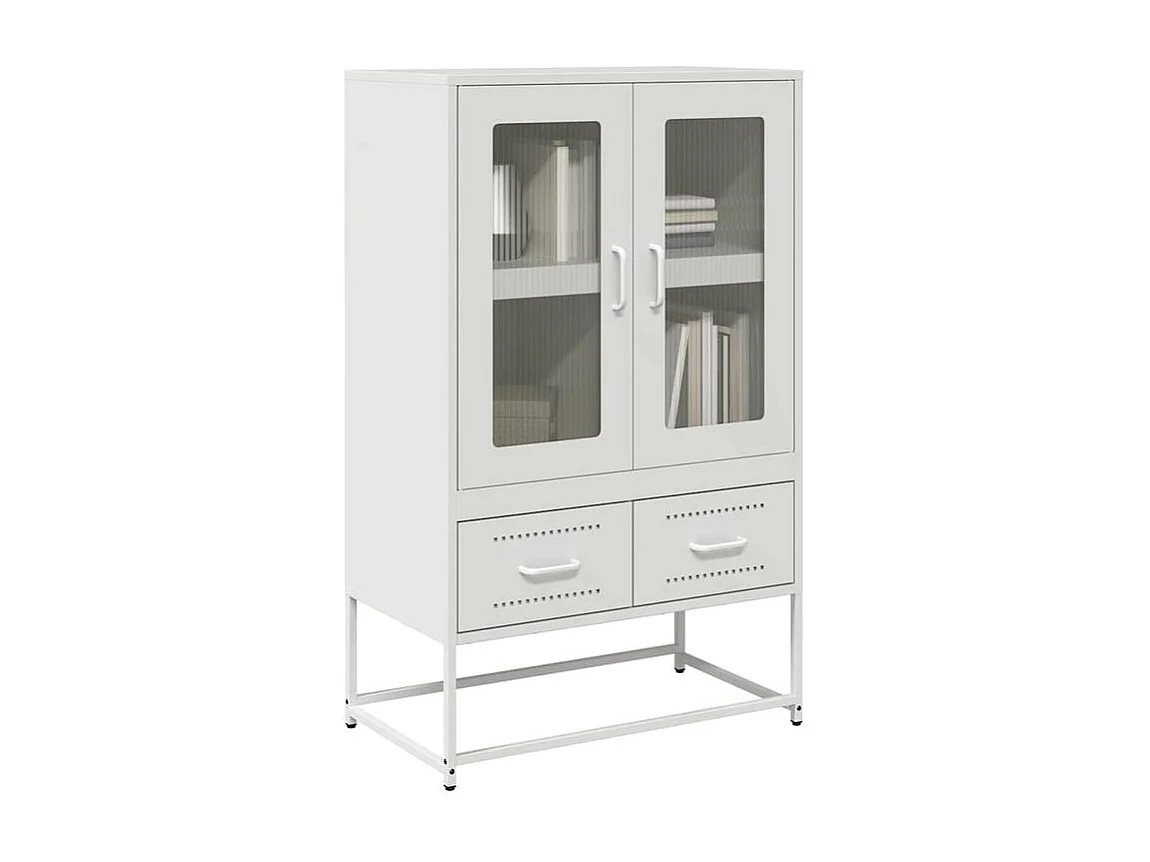 Buffet haut blanc 68x39x111,5 acier