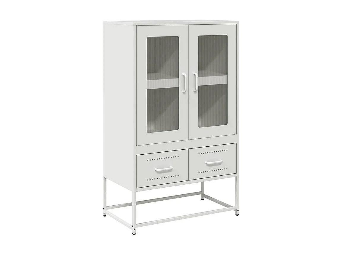 Buffet haut blanc 68x39x111,5 acier