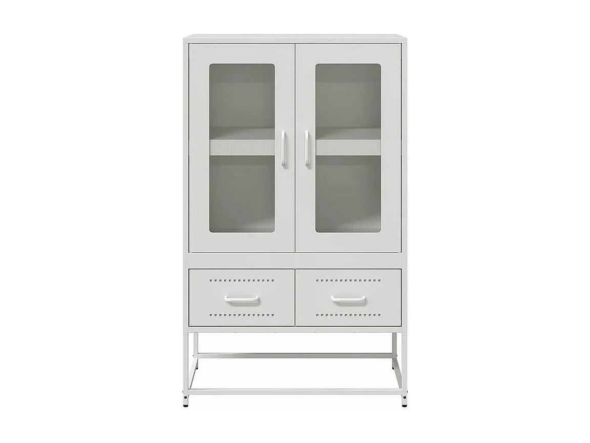 Buffet haut blanc 68x39x111,5 acier