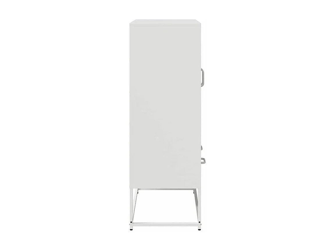 Buffet haut blanc 68x39x111,5 acier