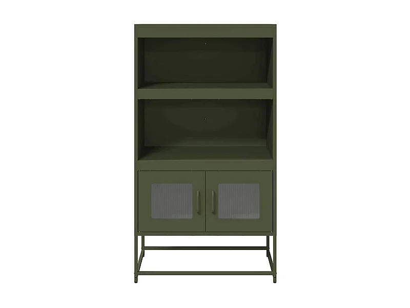 Buffet haut vert olive 68x39x123 acier