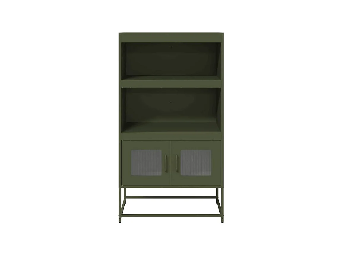 Buffet haut vert olive 68x39x123 acier
