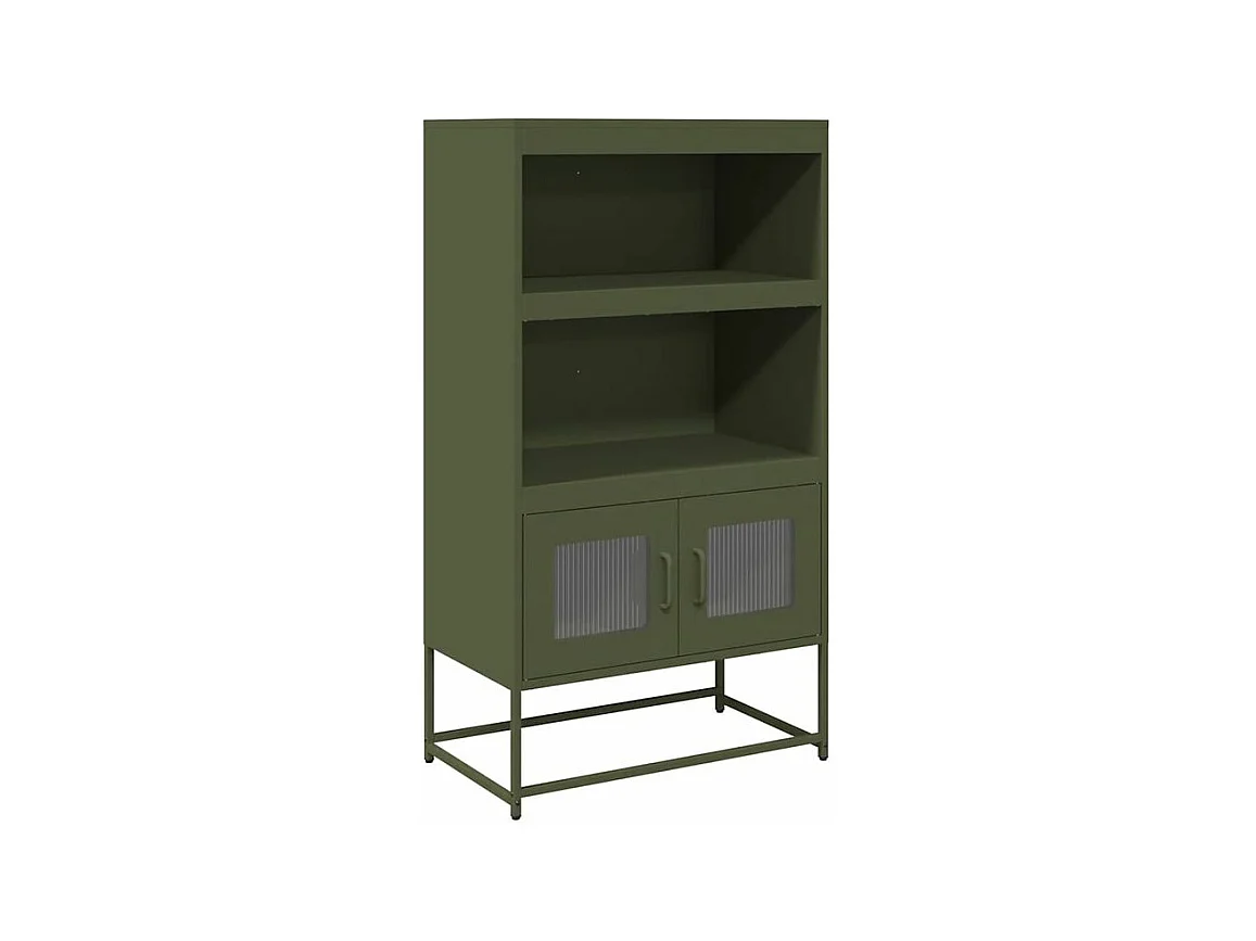 Buffet haut vert olive 68x39x123 acier