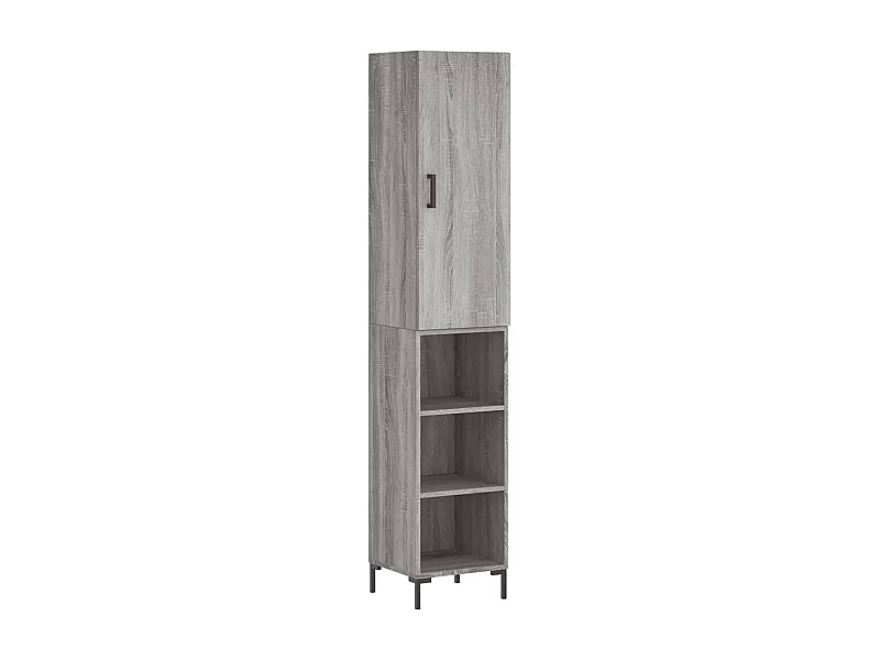 Buffet haut Sonoma gris 34,5x34x180 Bois d'ingénierie