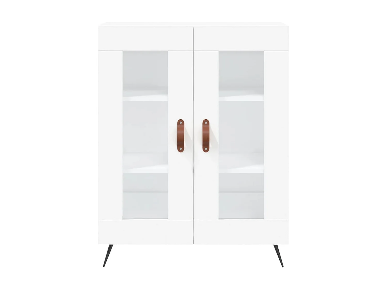 Buffet haut Blanc 69,5x34x180 Bois d'ingénierie