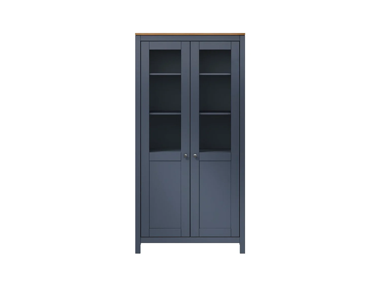 Buffet Hill Range Gris 85x37x170,5 Bois de pin solide