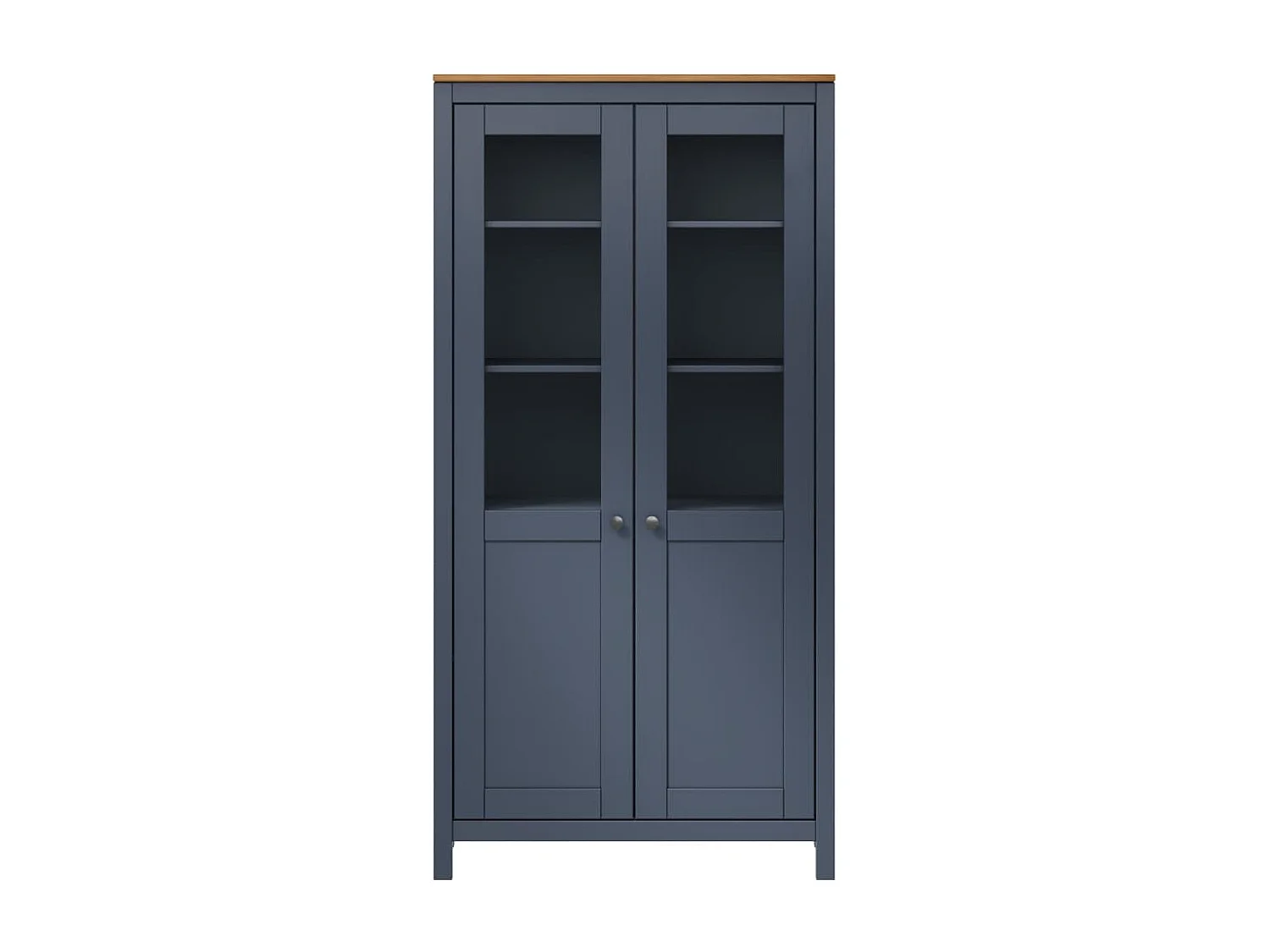 Buffet Hill Range Gris 85x37x170,5 Bois de pin solide