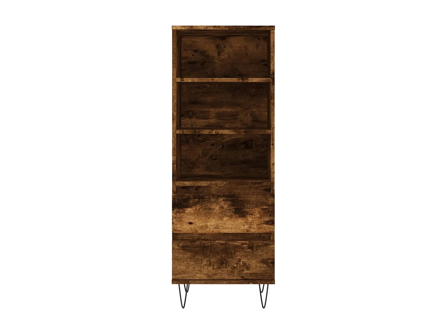 Buffet haut Chêne fumé 40x36x110 Bois d'ingénierie