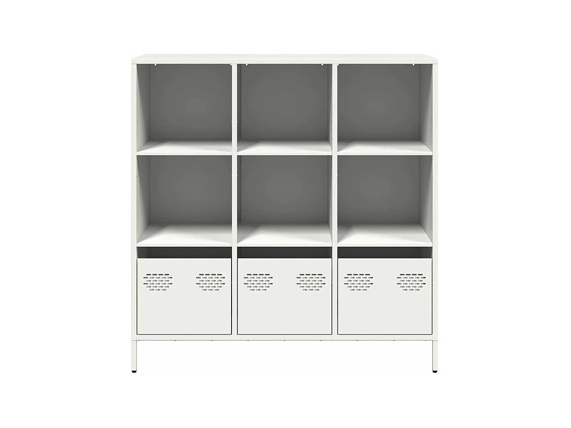 Buffet haut blanc 101,5x39x103,5 acier