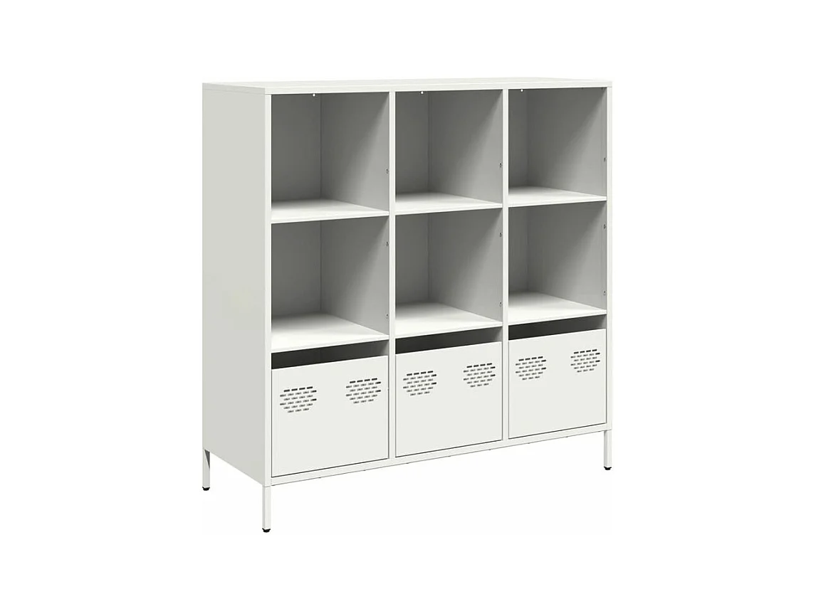 Buffet haut blanc 101,5x39x103,5 acier