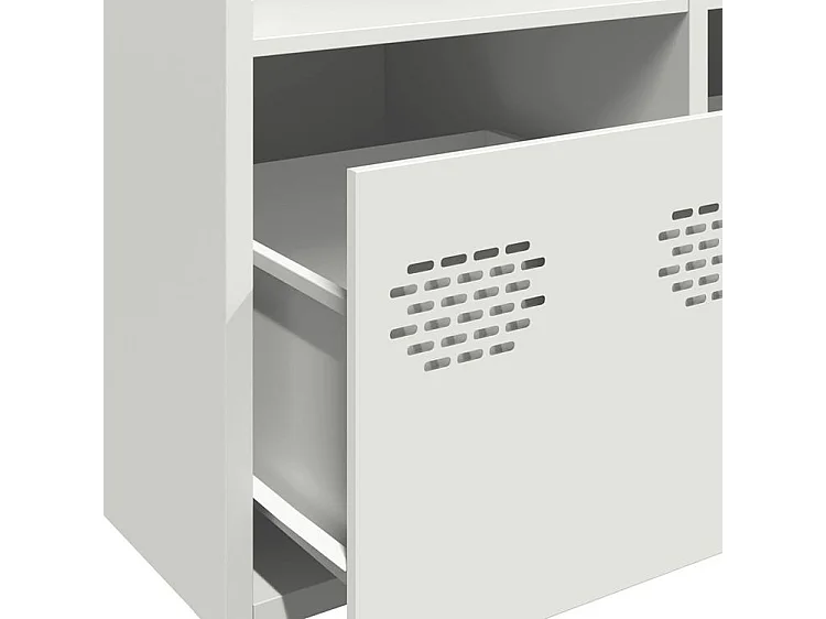 Buffet haut blanc 101,5x39x103,5 acier
